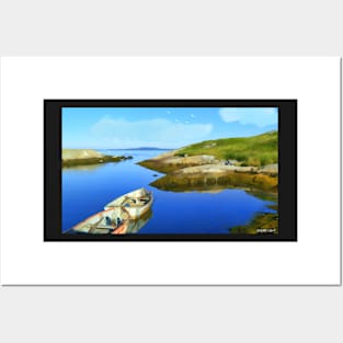 Boats Waiting in Calm Waters Posters and Art